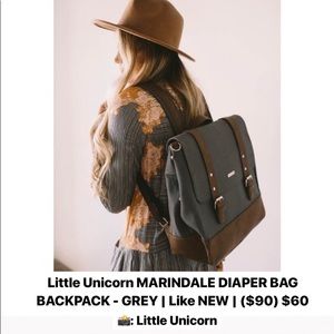 Little Unicorn MARINDALE DIAPER BAG - GREY